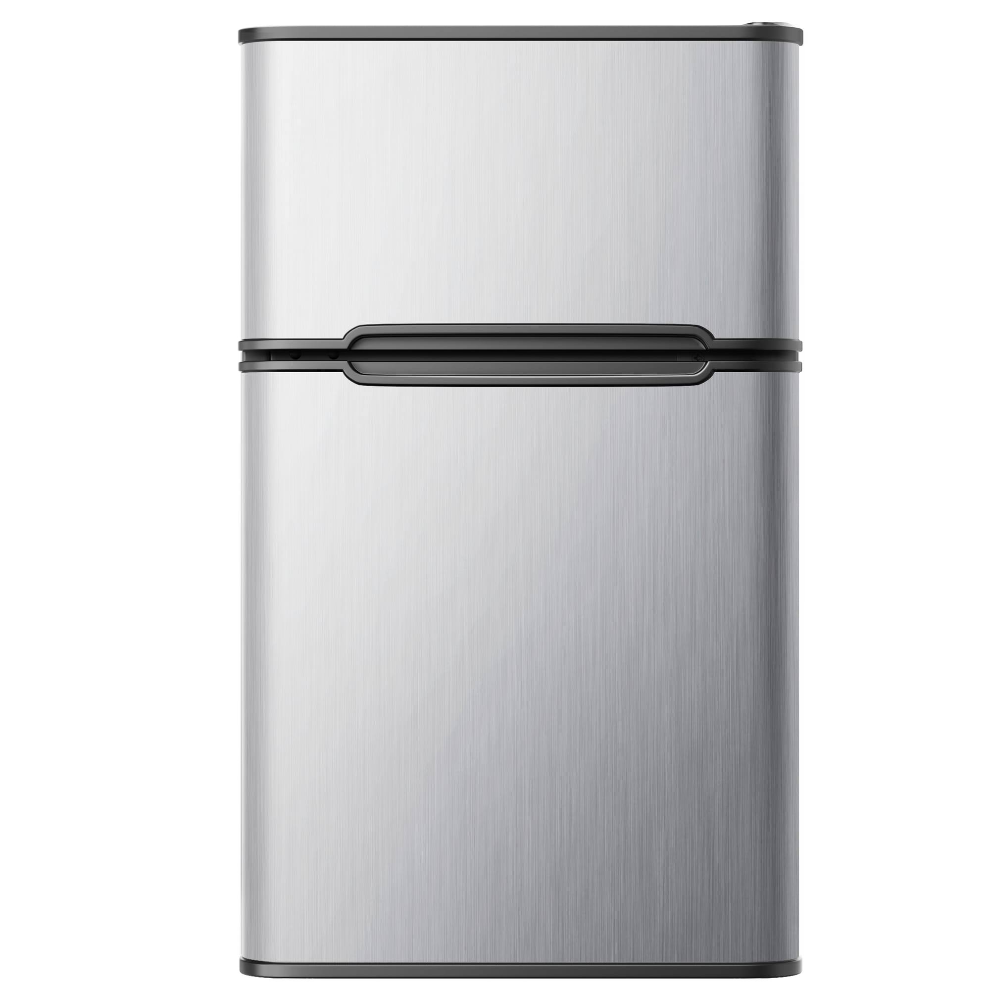 SIMZLIFE 3.2-cu ft Built-In Mini Fridge with Freezer ( Silver )