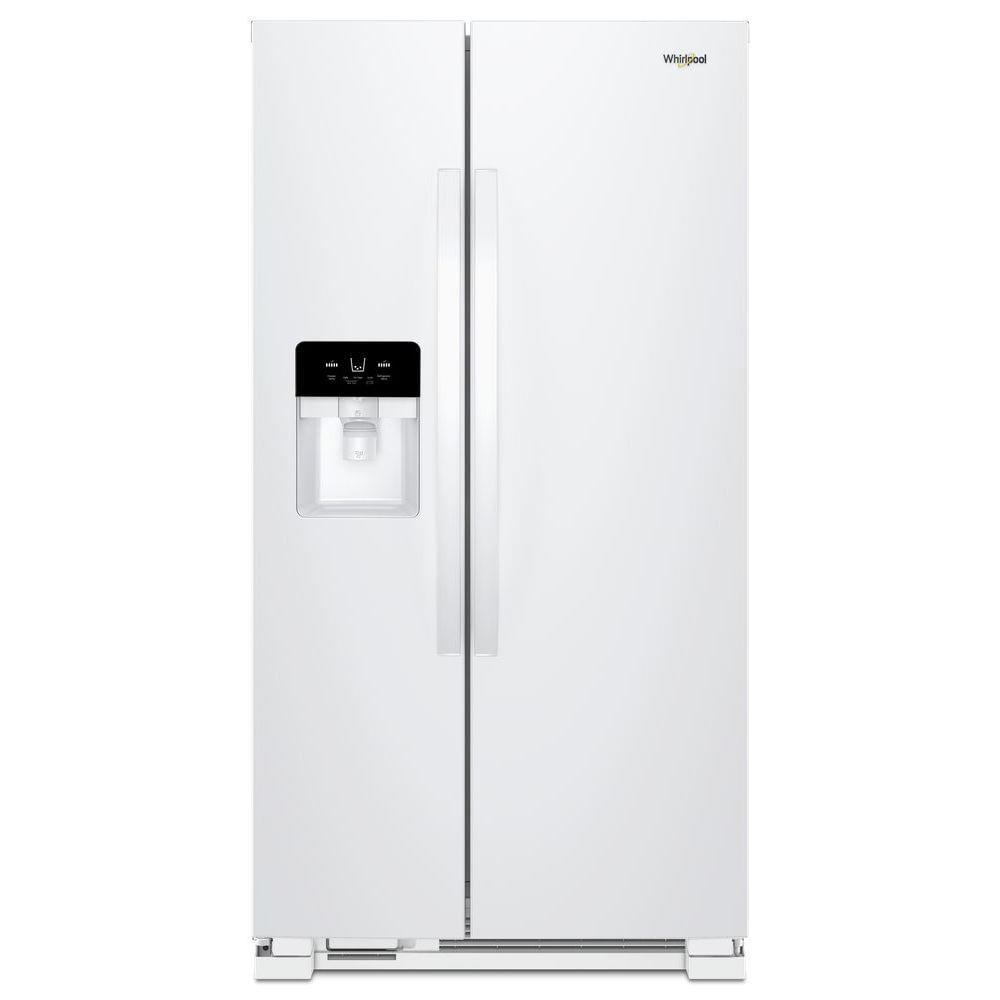 Whirlpool 24.5-cu ft Side-by-Side Refrigerator with Ice Maker ,Water and Ice Dispenser ( White )