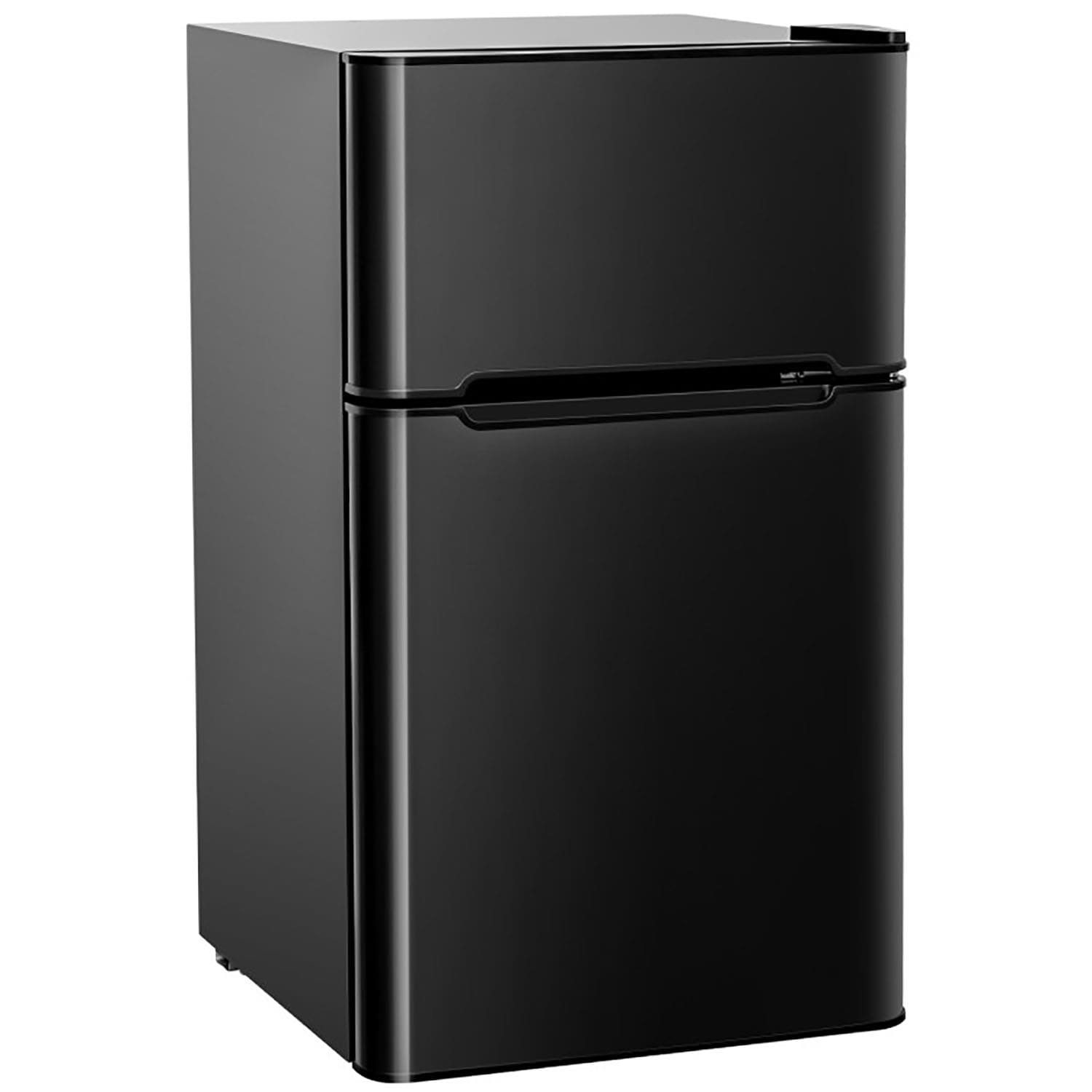 GZMR 3.2 cu ft Compact Stainless Steel Refrigerator 3.2-cu ft with Freezer ( Black )