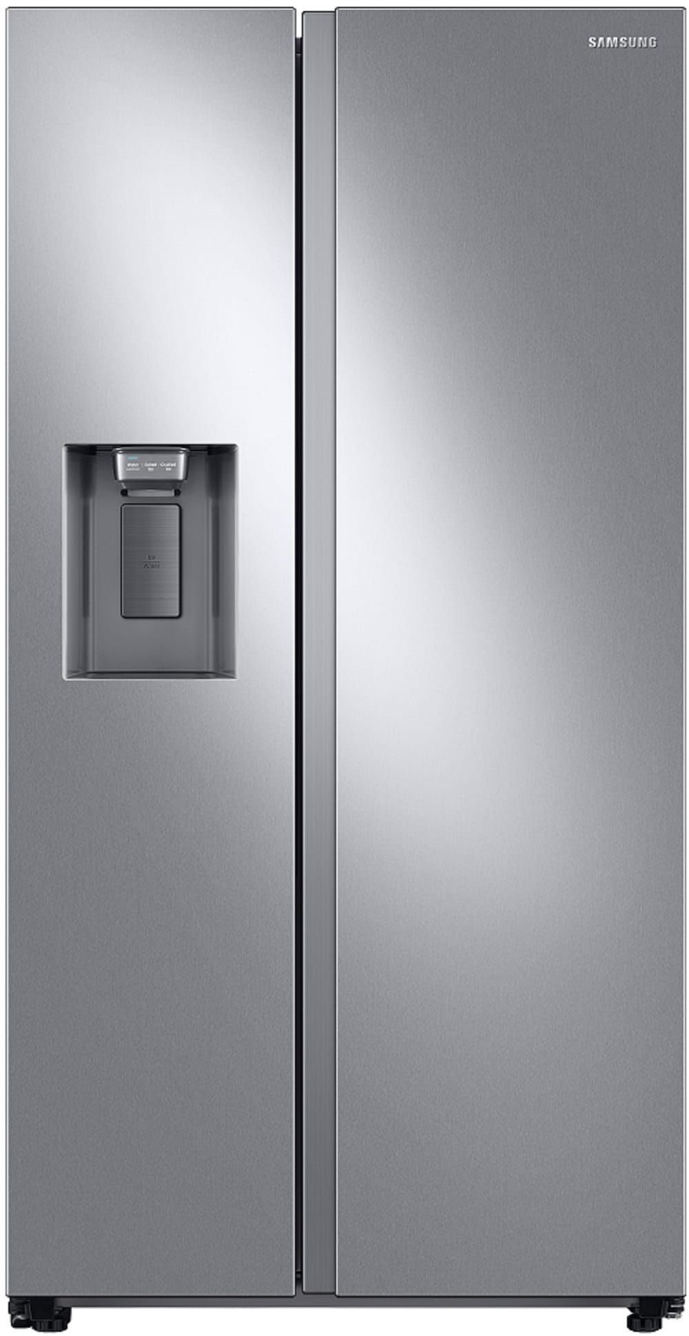 Samsung 22-cu ft Counter-Depth Side-by-Side Refrigerator Smart Compatible with Ice Maker ,Water and Ice Dispenser ( Fingerprint Resistant Stainless Steel ) ENERGY STAR Certified