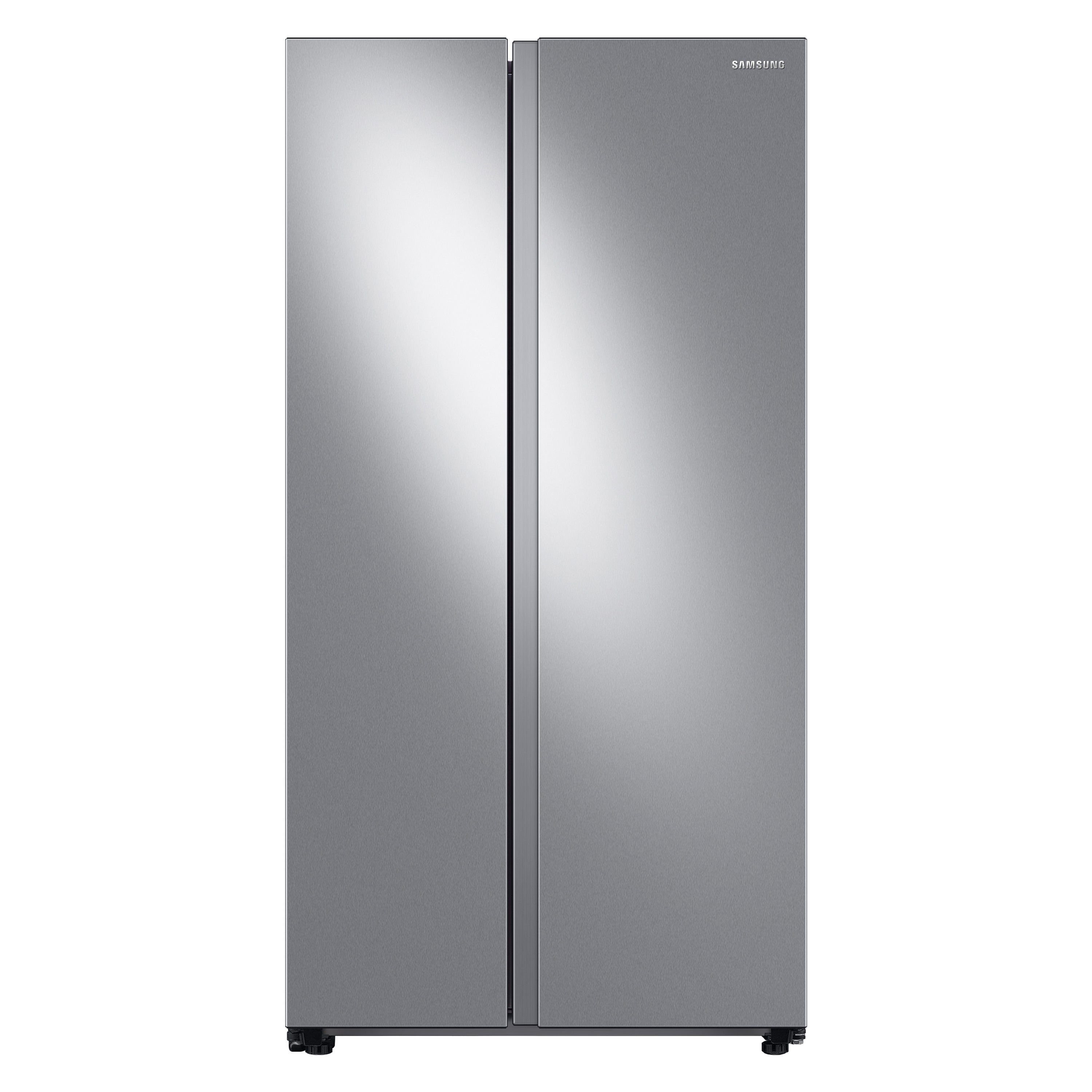 Samsung 28-cu ft Side-by-Side Refrigerator Smart Compatible with Ice Maker with Ice Dispenser ( Fingerprint Resistant Stainless Steel )