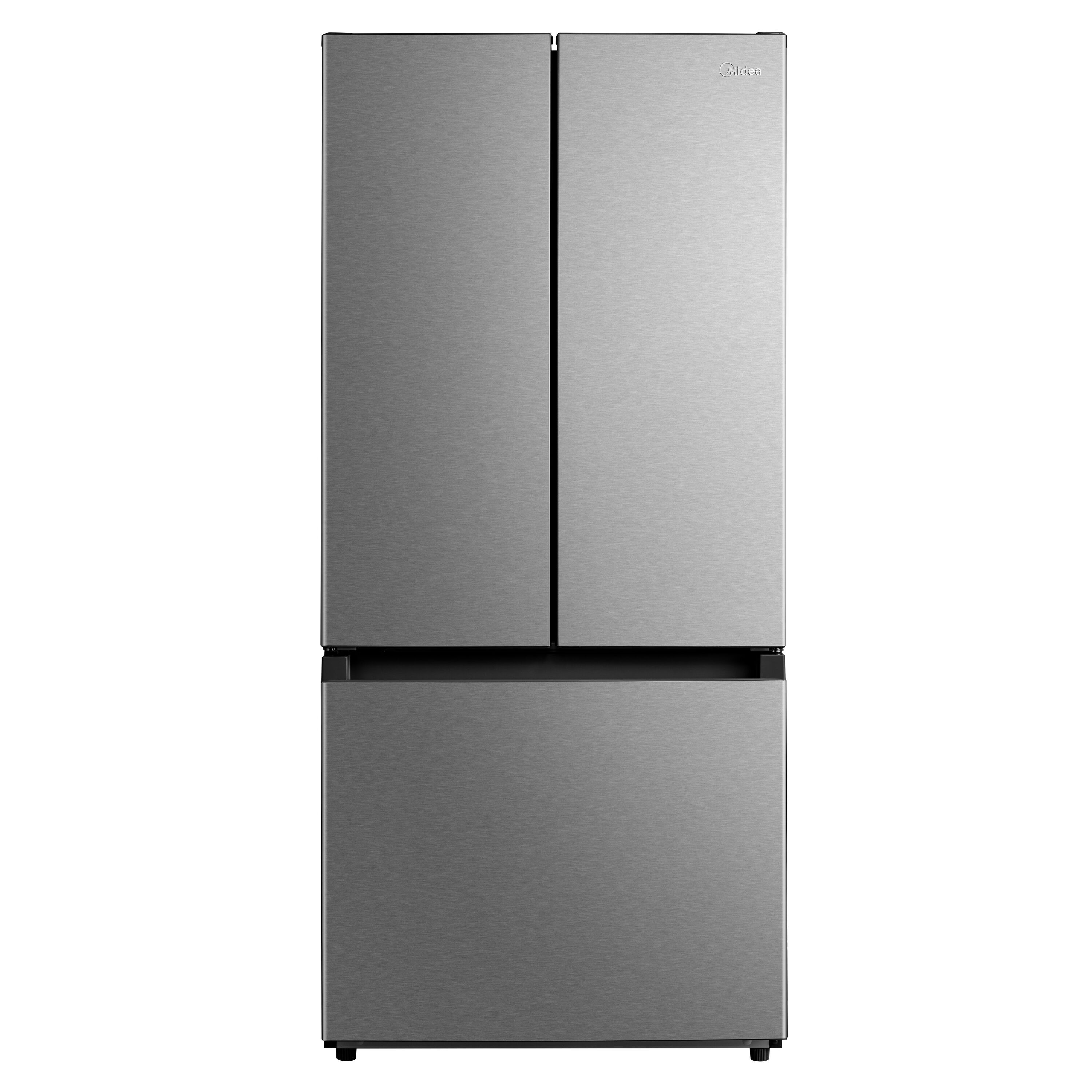 Midea Standard-Depth 18.4-cu ft 3 -Door French Door Refrigerator Optional (sold separately) ( Stainless Steel ) ENERGY STAR Certified