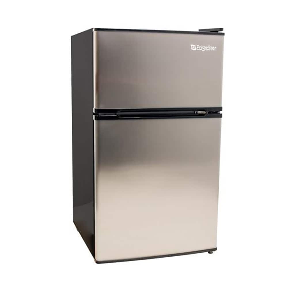 EdgeStar 3.1-cu ft Mini Fridge with Freezer ( Stainless Steel ) Garage Ready ENERGY STAR