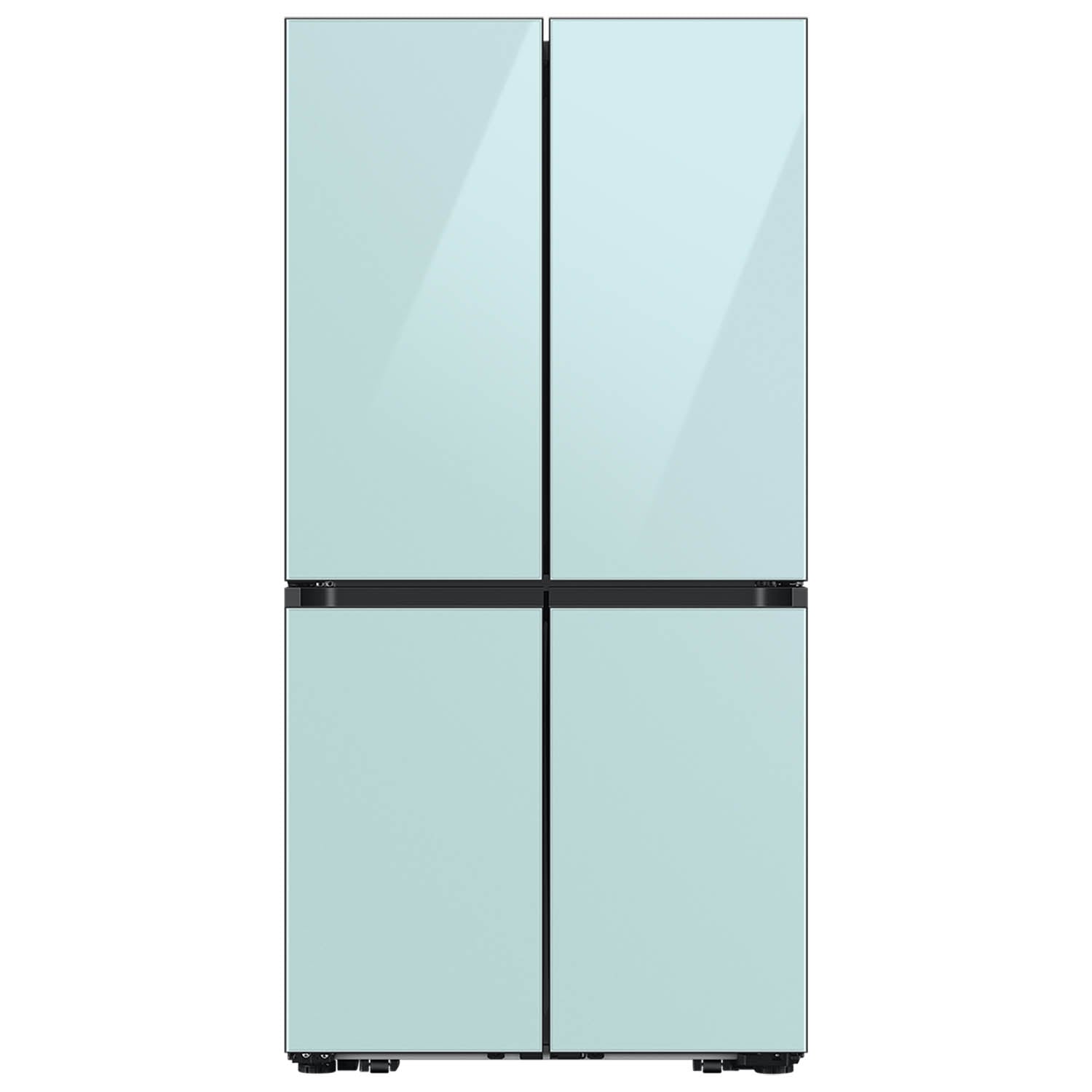 Samsung Bespoke Standard-Depth Beverage Center 28.6-cu ft 4 -Door Smart Compatible French Door Refrigerator with Dual Ice Maker with Water Dispenser and Door within Door ( Panels Sold Separately ) ENERGY STAR Certified