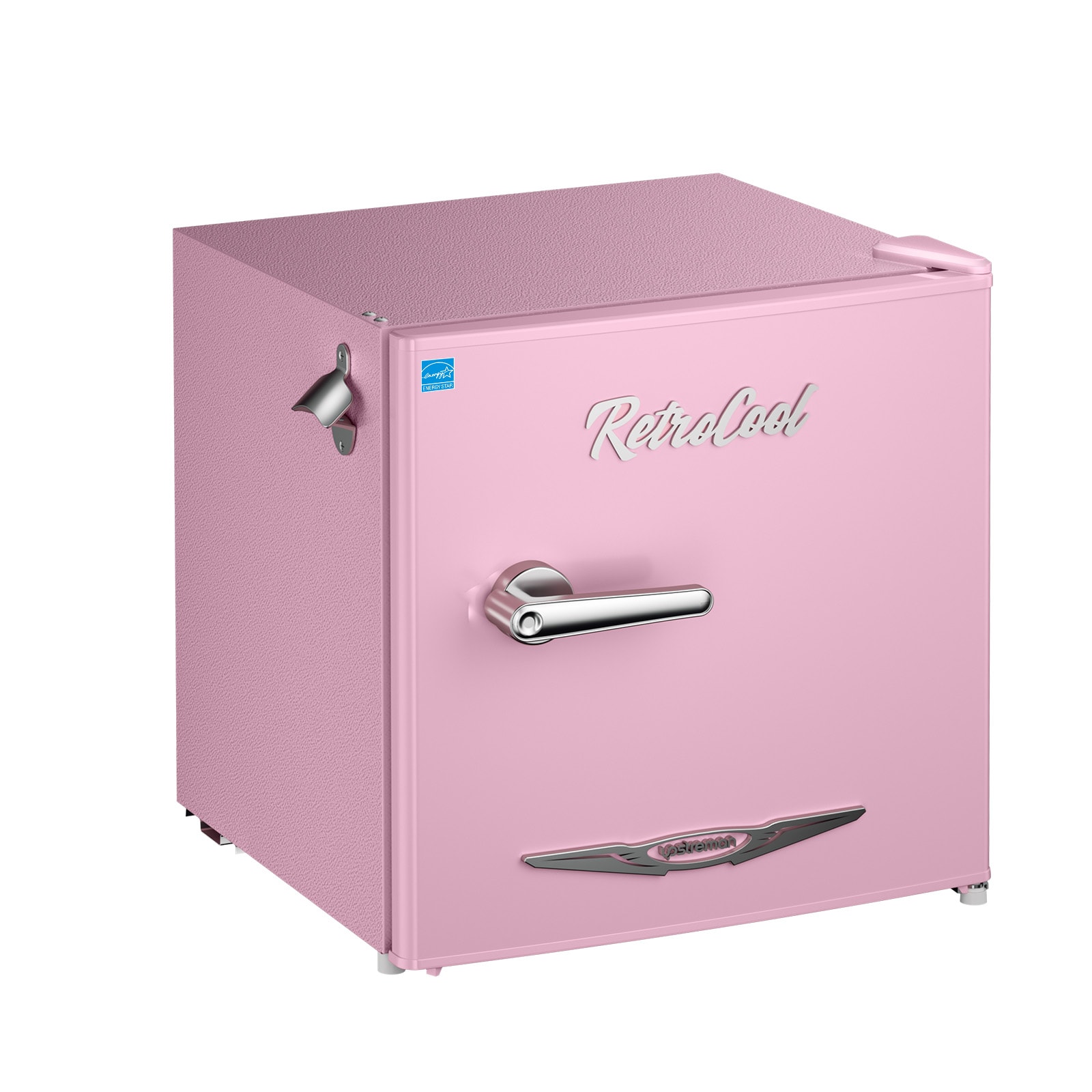 Upstreman 1.7-cu ft Retro Mini Fridge(Pink)ENERGY STAR